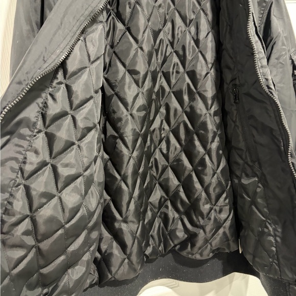 2/$25 Five Four Charcoal Autumn Bomber Jacket with Snap Pockets - Picture 6 of 10